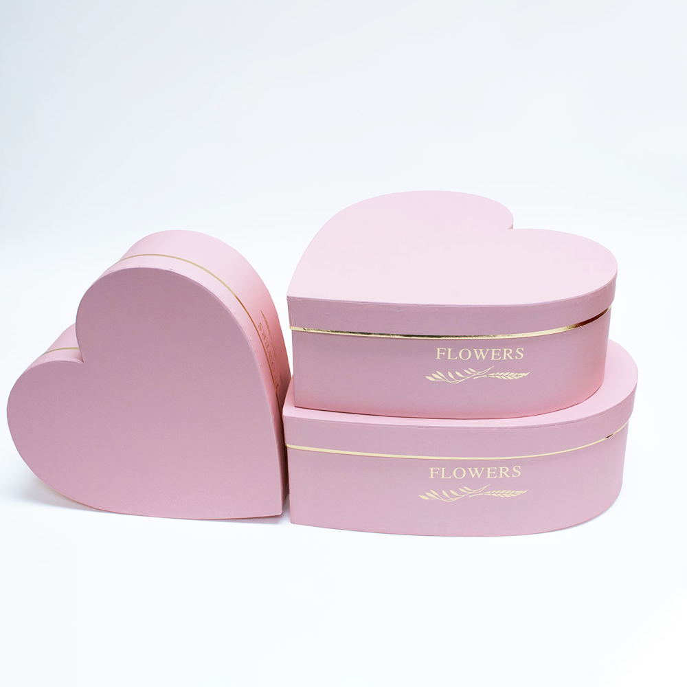 Pink Heart Shaped Flower/Gift Boxes