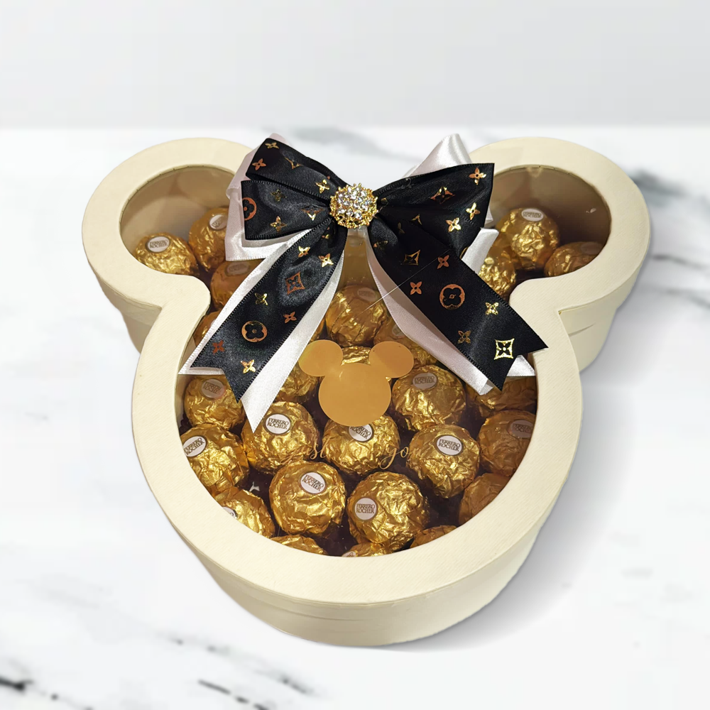 Small white Mickey chocolate box