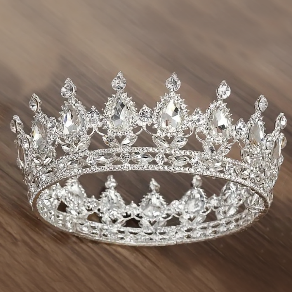 Silver & white Crown