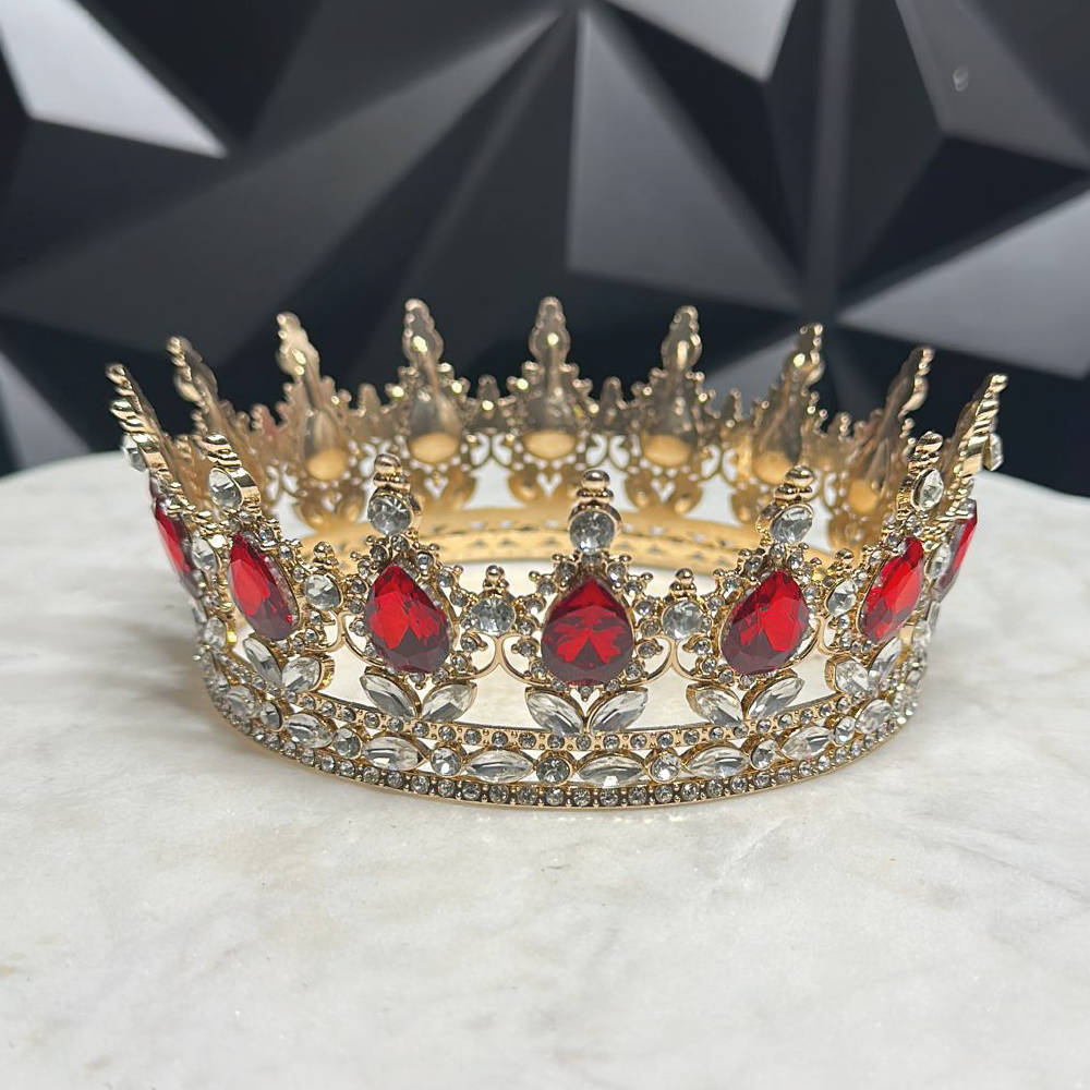 Red and gold crown