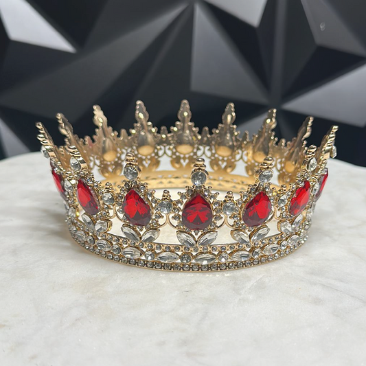 Red and gold crown