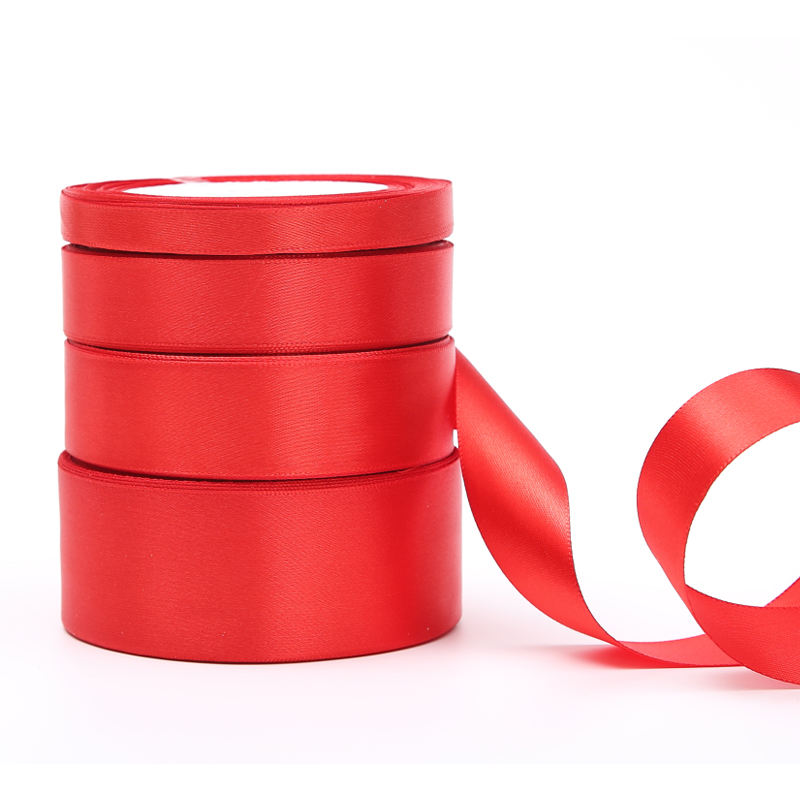 Bright Red Satin Ribbon