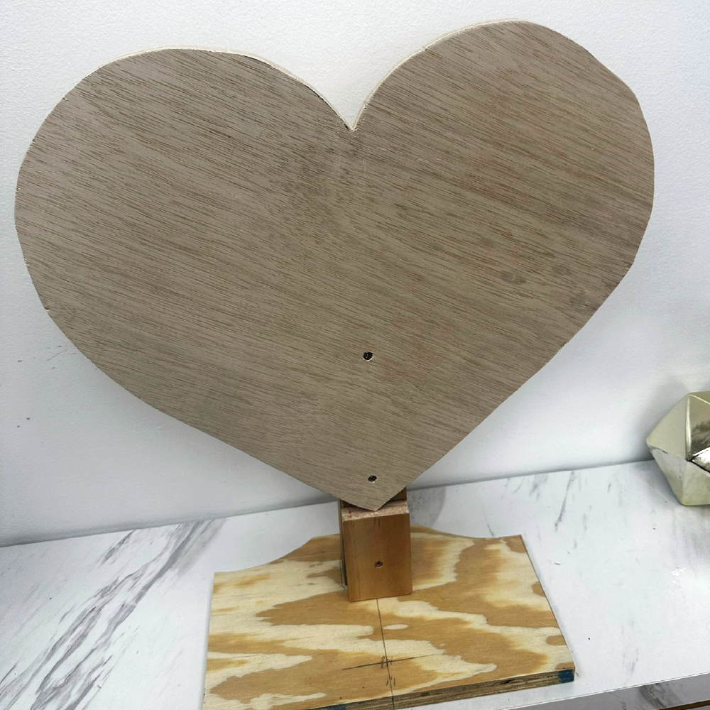Wood structure Stand up Heart