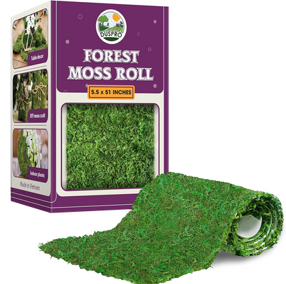 Floral moss roll