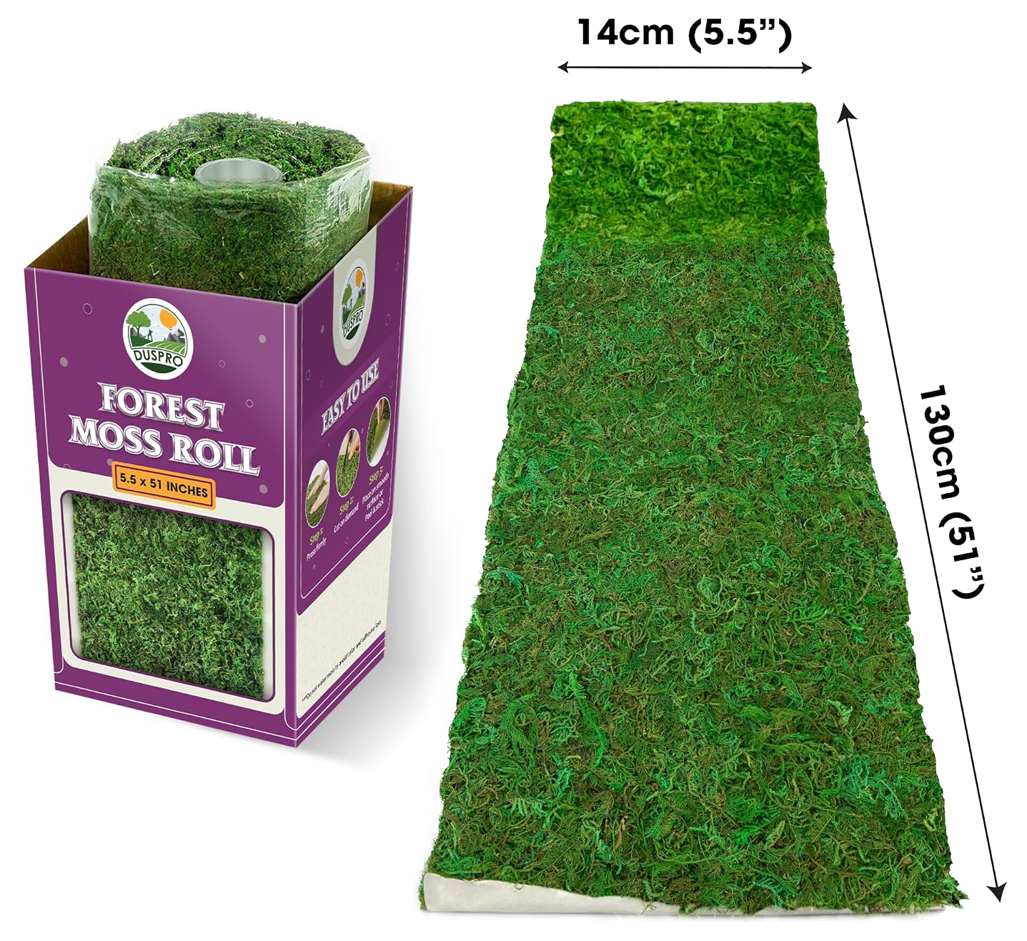 Floral moss roll