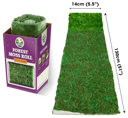 Floral moss roll