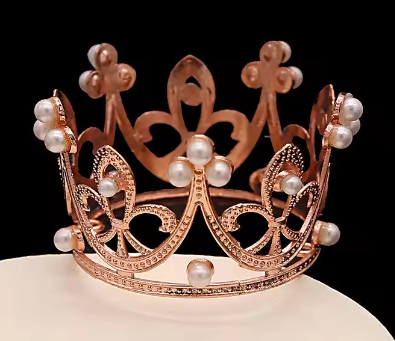 Rose gold crown
