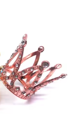 Rose gold crown